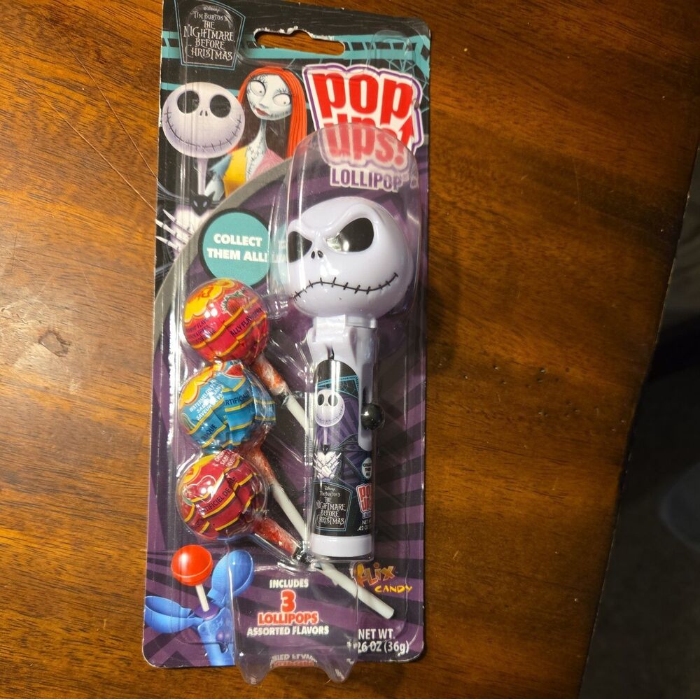 Chupa Chups POP UPS Nightmare before Christmas Jack Skellington pack NEW Candy